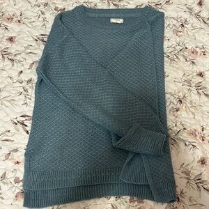 Fat Face Woman’s Yarn Pullover Sweater Teal